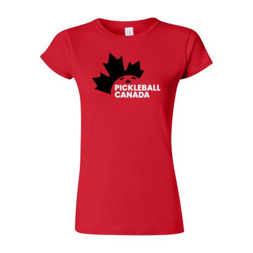 Gildan Women's Crest Printed T-Shirt Thumbnail