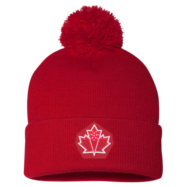 Sportsman Adult Emblem Patched Pom-Pom Toque Thumbnail