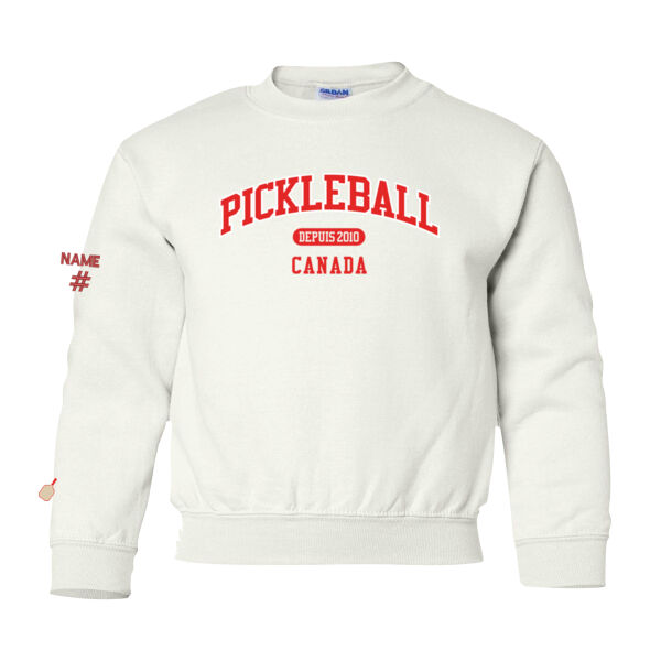 Gildan Youth French Est. 2010 Twill Crewneck Thumbnail