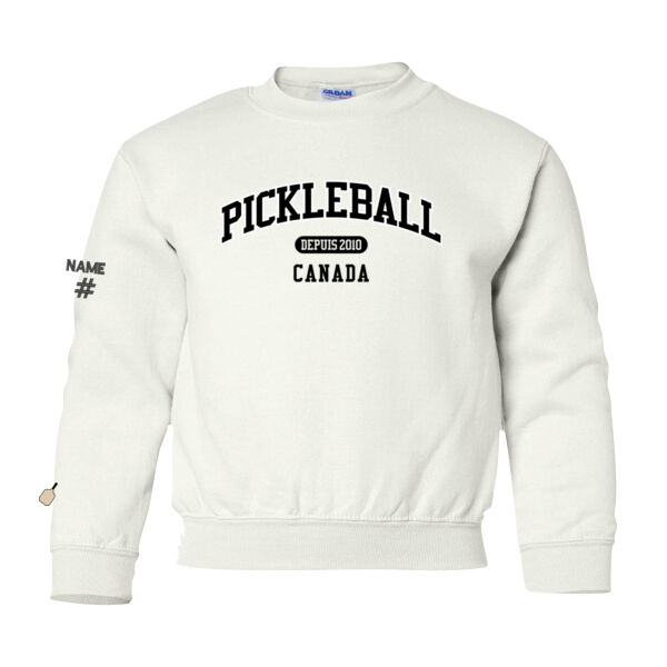 Gildan Youth French Est. 2010 Twill Crewneck Thumbnail