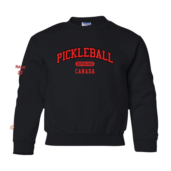 Gildan Youth French Est. 2010 Twill Crewneck Thumbnail