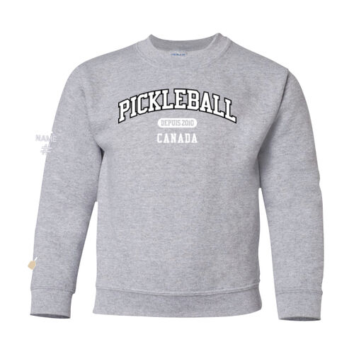 Gildan Youth French Est. 2010 Twill Crewneck Thumbnail