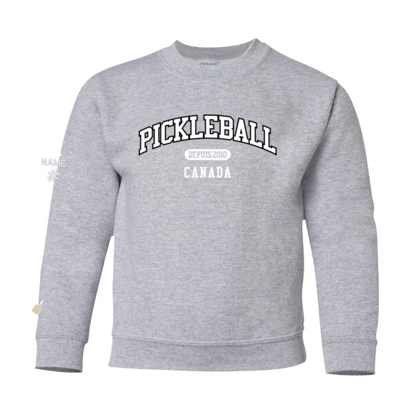 Gildan Youth French Est. 2010 Twill Crewneck Thumbnail