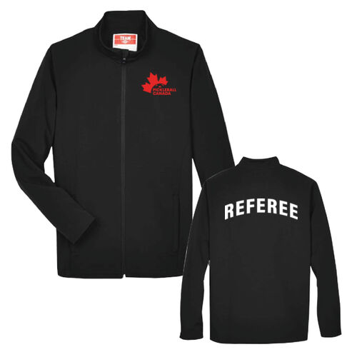 Team 365 Men's English Officials Unisex Printed Soft Shell Jacket Thumbnail