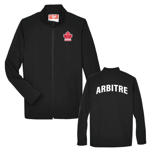 Team 365 Men's French Officials Unisex Printed Soft Shell Jacket Thumbnail