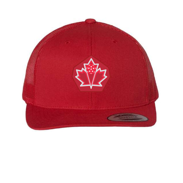 Yupoong Adult Emblem Patched Trucker Cap Thumbnail